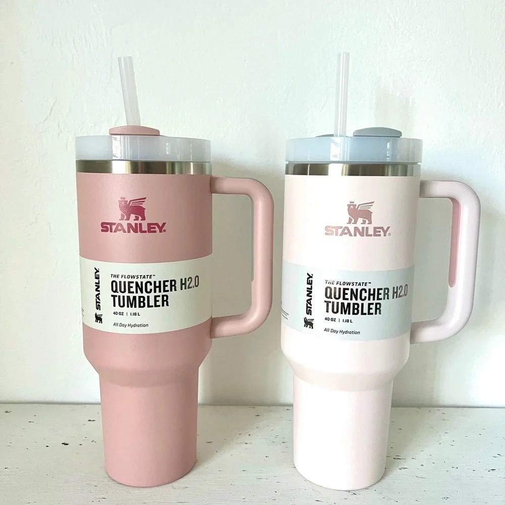 Stanley | Dining | Stanley4 Oz Tumbler Quencher H20 Cup W Handlepink Dusk  Rose Quartz | Poshmark
